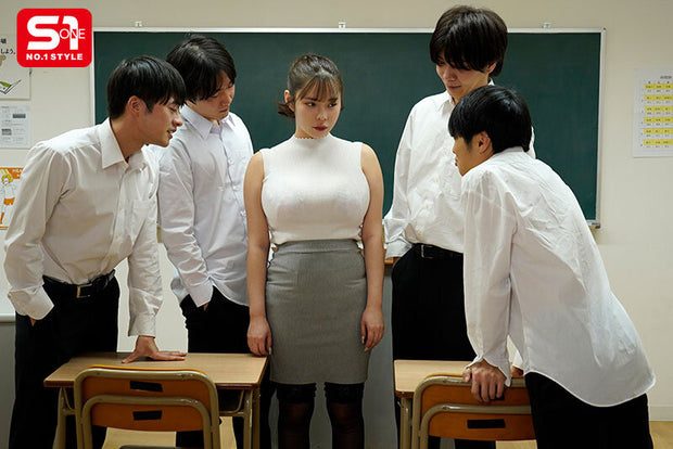 [SONE-748] Bondage Busty J-cup Female Teacher Onahole R**e Gangbang. Restrained, Fondled, Sucked, and Licked As Much As She Wants (DVD)